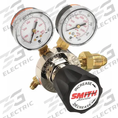 SMITH EQUIPMENT Gas Regulator: Single Stage, CGA 580 Inlet, 7/16"-20 Flared Tube Outlet - Purging Regulators
