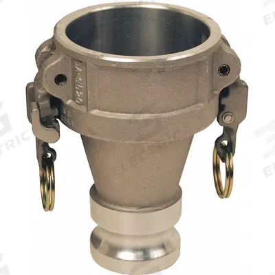 DIXON VALVE & COUPLING Cam and Groove Adapter: 100 psi Max. Working Pressure @ 70 F, 6 5/16 in Overall Lg - Type DA Aluminum Cam & Groove Fittings