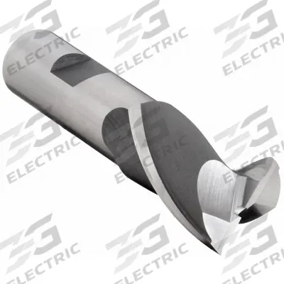 OSG Square End Mill: Cobalt, TiN Coated, 2 Flute, 7/8" Mill Dia, 1-1/2" LOC - General Purpose Cobalt Square End Mills