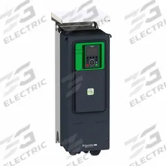 SCHNEIDER Variable Frequency Drive: In Phase Three, Out Phase Three, 1 hp, No Bypass, Programmable (MPN ATV950U07N4U). Key specifications — Style: Compact; Color: Black/Green; Output Phase: Three.