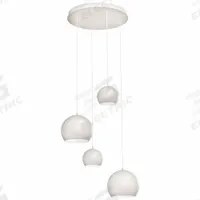 AFX INC. LightRoundPendant: 24 in Dia, 9 7/8 in Ht, White, 60 W, 120V AC, Dimmable (MPN RXYP99WHRND4). Key specifications — attr1257651: 120V AC; attr1257625: AFX INC.; attr1257630: Yes; attr1257619: White.