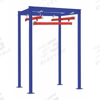 DEMAG Crane Monorail Kit: 1,100 lb Load Capacity, 10 19/32 ft Ht Under Beams, 13 ft Post Ht (MPN FWS-30808). Key specifications — Body Material: Steel; Manufacturer Part Number: FWS-30808; Brand: DEMAG; Includes: (2) Header Beams.
