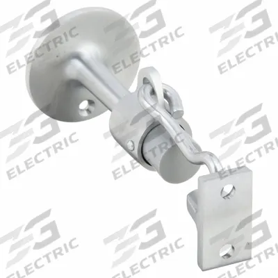 ROCKWOOD Hook-Style Door Holder: Door - Mounted, 1 in Wd, 1 3/4 in Overall Ht - Hook-Style Door Holders