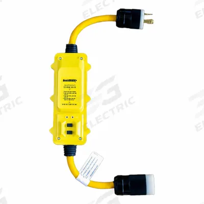 SOUTHWIRE GFCI: Manual Reset, 2 ft Lg, 10/3, L5-30P Plug, 30 A Current - Inline GFCI Cords
