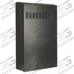 HUBBELL PREMISE WIRING Commercial Cabinet: 2 Rack Units, 32 1/4 in x 24 1/4 in x 7 in, Wall Mount (MPN RE2B). Key specifications — Brand: HUBBELL PREMISE WIRING; Includes: Rear Section; Material: Steel; Features_Broad: REBOX Series; Remote Equipment Cabinet.