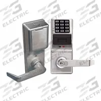 TRILOGY Electronic Keyless Lock: Keypad, Chrome (MPN PDL4100 US26D). Key specifications — Product Type: Electronic Keyless Lock; Manufacturer Part Number: PDL4100 US26D; Access Method: Keypad; Key Override Options: Schlage C Keyway; Lever Style: Clutch.