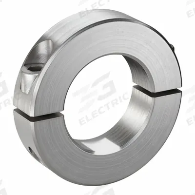 RULAND MANUFACTURING Shaft Collar: 2-Piece, Inch, Round, Clamp-On, 1 3/16 in Bore Dia - Stainless Steel Shaft Collars
