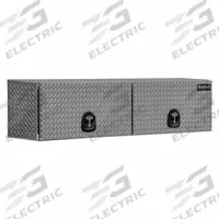 BUYERS PRODUCTS Top Sider: Topside Truck Box, Double Flip-Up Doors Lid, T-Handle Compression, Silver (MPN 1701365). Key specifications — Brand: BUYERS PRODUCTS; Color: Silver; Lock Type: Keyed.