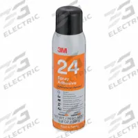 3M Spray Adhesive: 24, 16 fl oz, Aerosol Can, Orange. Key specifications — Brand: 3M; Adhesive Color: Orange; Features: Fast-Drying; Materials Bonded: Wood; Spray Pattern: Lace; Standards: OSHA Hazard Communication Standard (29 CFR 1910.1200); Product Type: Spray Adhesive; Series: 24.