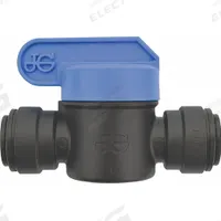 JOHN GUEST Manual Two-Way Ball Valve: 3/8 in, Polypropylene, Straight, Push x Push, 10 PK (MPN PPSV041212E). Key specifications — Brand: JOHN GUEST.