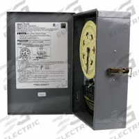 INTERMATIC Electromechanical Timer: 7 day, 120V AC, SPST, Mechanical (MPN T7401B). Key specifications — Body Material: Metal; Indoor/Outdoor Usage: Indoor; Mounting Style: Surface; Brand: INTERMATIC.