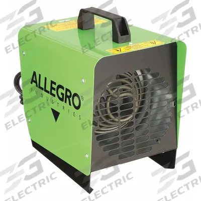 ALLEGRO Portable Electric & Tent Heater: 1,500 W Watt Output, 5-15P, 120V AC, 1 Phase - Portable Electric Ducted & Tent Heaters