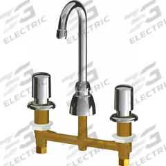 CHICAGO FAUCETS Handle-Operated Faucet: 786, Centerset, Cast Brass, Polished Chrome Finish, Aerated (MPN 786-G1AE3-765AB). Key specifications — Brand: CHICAGO FAUCETS; Series: 786; Includes: (2) 1/2 in Coupling Nuts.