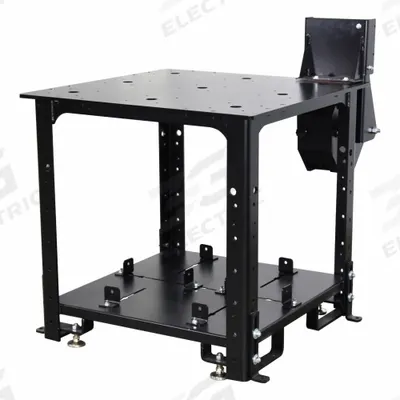 FLEXTUR Power Supply Cart: For 9 in Max Cylinder Dia, Swivel Caster - Cobot Welder & Cylinder Carts