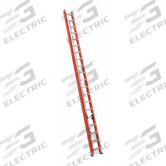 LOUISVILLE LADDER Extension Ladder: 40 ft Ladder Size, Fiberglass, 300 lb Load Capacity, 97 lb Wt (MPN FE7240). Key specifications — Color: Orange; Brand: LOUISVILLE LADDER; Included Features: Rope and Pulley; Removable Fly: Fixed.