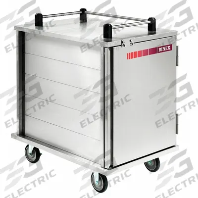 CARLISLE DINEX Meal Delivery Cart: 10 Trays, Non-Pass-Through, 1 Doors, Stainless Steel - Stainless Steel Meal Delivery Carts