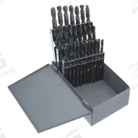 CHICAGO-LATROBE Jobber Length Drill Bit Set: 26 Pc, A to Z, 135° Split Point, Black Oxide HSS (MPN 45638). Key specifications — attr1236168: Metal Index; attr1236199: NAS 907 Type B.