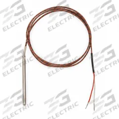 TEMPCO Thermocouple Probe: 32°F to 2,300°F /0°C to 1,260°C, Type K, 12 in Probe Lg, Rounded Tip (MPN TTW00182). Key specifications — Accuracy: ±2.2 °C or ±0.75 %, Whichever is Greater; Brand: TEMPCO.