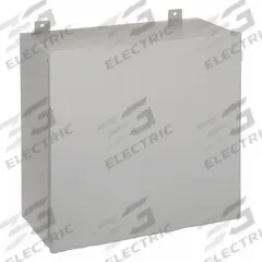 WIEGMANN Enclosure: Steel, 24 in x 24 in x 11 in, NEMA 12/13, Solid Cover, Hinged (MPN B242411CH). Key specifications — Brand: WIEGMANN; Closure Method: Screws; Knockouts: Not Included.