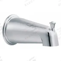 CFG Bathtub Spout with Pull Up Diverter: 1/2 in Connection Size, Slip-Fit Connection, Chrome Finish (MPN 41911). Key specifications — Tub Spout Connection Type: Slip-Fit; Trim Finish: Chrome; Tub Spout Material: Zinc; Brand: CFG.