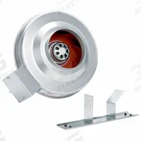 In-Line Duct Fan: 363 cfm Max., 6 in Duct, 74 W, 120V AC, 1 Ph, IP44, Galvanized Steel (MPN 56000). Key specifications — Includes: Mounting Bracket; Brand: FANTECH; Speed Controllable: Yes; High-Efficiency Motor: Yes; Nameplate Voltage: 120V AC; Number of Speeds: 1; Airflow @ 0.000 in SP - Range: 250 to 499 cfm; High-Efficiency Motor_Broad: High-Efficiency Motor.
