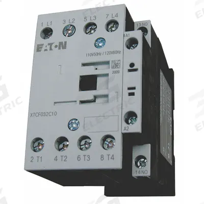 EATON Magnetic Contactor: Non-Reversing, 4 Poles, 4NO Contacts, 25 A - Non-Reversing IEC Contactors