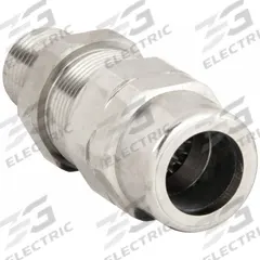 Liquid-Tight Conduit Fitting: Nickle Plated Brass, 1 in Trade Size, Non-Insulated, Straight (MPN TMC2-100118NB). Key specifications — Insulated: Non-Insulated; Box Connection: 1 in MNPT; Hazardous Location Rating: Class I, Division 2, Groups A, B, C, D; Brand: APPLETON ELECTRIC.