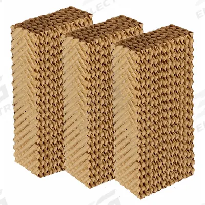 HESSAIRE Evaporative Cooler Media: Cellulose, 24 in x 12 in x 6 in, 24 in Ht, 12 in Wd - Agriculture & Horticulture Evaporative Cooling Media