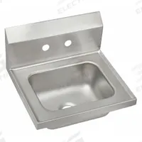 ELKAY Hand Wash Sink: 1 Stations, 6 in Bowl Dp, 12 in Bowl Lg, 9 1/4 in Bowl Wd, Faucet Not Included (MPN CHSB17162). Key specifications — Includes Side Splash: Side Splash Not Included; Series: Elkay Commercial; Brand: ELKAY.