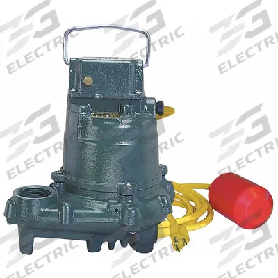 ZOELLER Submersible Sump Pump: 1/3 hp, 115V AC, 31 gpm Flow Rate @ 10' of Head - High-Temp Rated Submersible Sump Pumps
