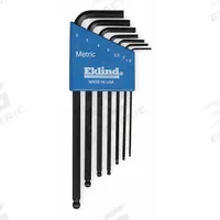 EKLIND Hex Key Set: 6 - 10 Pieces, Ball-Hex-L Long, L, Metric, Single Ball End, Long, 7 Pieces (MPN 13607). Key specifications — attr1205553: Not Tether Capable; attr1205554: EKLIND; attr1205568: Black Oxide; attr1293176: 6 - 10 Pieces.
