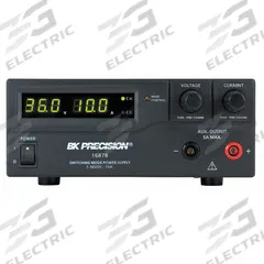 B&K PRECISION DC Power Supply: Switching Digital DC, 3.5 in H x 7.9 in W x 8.2 in D, Not Certified (MPN 1687B). Key specifications — Line Regulation Current: 50 mA; Load Regulation Voltage: 20 mV; Calibration Certificate Type: Not Certified; Manufacturer Part Number: 1687B; Brand: B&K PRECISION; Includes: AC Power Cord; Line Regulation Voltage: More Than or Equal to 20mV; Load Regulation Current: 100 mA.