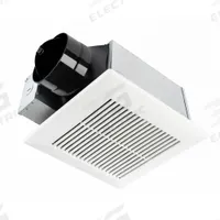 Exhaust Fan: Ceiling, 1.3 sones, 2 Speed, Round Duct (MPN FV-0709VB1). Key specifications — Brand: PANASONIC; Nameplate Voltage: 120V AC; Duct Shape: Round; Mounting Location: Ceiling; Mounting Type: Frame Screws; Number of Speeds: 2.
