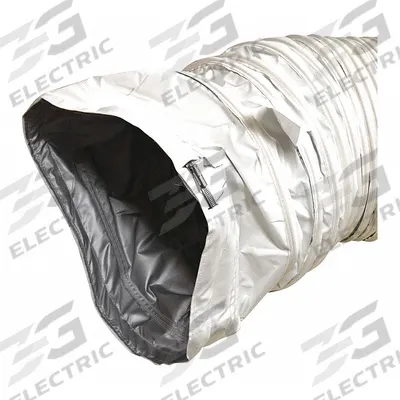 HEAT WAGON Portable Gas Heater Wire Reinforced Duct: Direct-Fired Portable - Ducting for Portable Gas Heaters