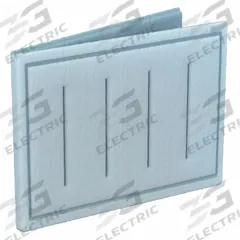 GRAINGER Link Air Filter: 25 in x 18 in x 1 in, 18 in Section Wd, 2 Sections, 3 Ply, MERV 8 (MPN 2DXC4). Key specifications — Performance Rating: MERV 8; Brand: GRAINGER; Media Material: Synthetic.