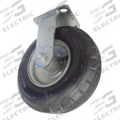 DAYTON Rigid Caster: 400 lb Load Capacity, 9 in Overall Lg, 2 1/2 in Overall Wd, Rubber/Steel, Black (MPN C6408). Key specifications — Material: Steel; Compatible Grainger Part Number: 3BE83; Color: Black; Brand: DAYTON; Manufacturer Part Number: C6408.