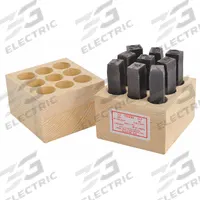 APPROVED VENDOR Hand Stamp Kit: 0 thru 9 (6 doubles as 9), 1/4 in Character Ht, 2 5/8 in Shank Lg (MPN 3XDG3). Key specifications — Material: Steel; Brand: APPROVED VENDOR; Characters Included: 0 thru 9 (6 doubles as 9).