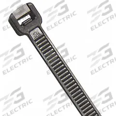 GRAINGER Cable Tie: 10 in Nominal Lg, 2 3/4 in Nominal Max. Bundle Dia., 0.14 in Wd, Black, 1,000 PK (MPN 36J144). Key specifications — Outdoor Use: Yes; Color: Black; Brand: GRAINGER.