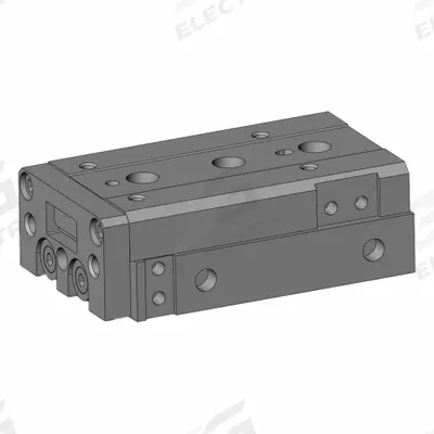 SMC Air Slide Table: 30 mm Stroke Lg, 8 mm Bore Dia, Mfr Part # MXS8L-30, MXSL Series - Pneumatic Slide Tables