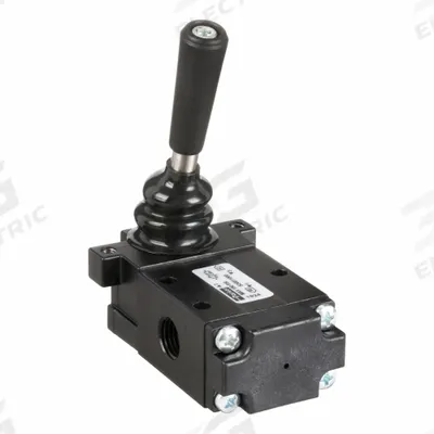 Parker Manual Air Control Valve: DirectAir 4, Three-Way / Two-Position, Lever - Parker Directair 4 Series Manual Air Control Valves