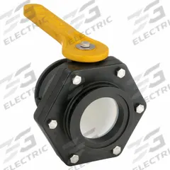 BANJO Manual Two-Way Ball Valve: 3 in, Polypropylene, Straight, Flange x Flange, Two-Piece, Lever (MPN MVS300CFFP). Key specifications — Brand: BANJO; Handle: Lever.