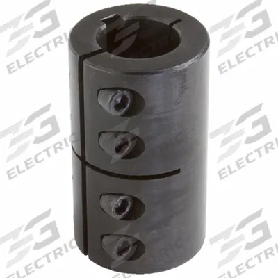 CLIMAX METAL PRODUCTS Rigid Shaft Coupling: 2 in Bore Dia 1, 2 in Bore Dia 2, Round Keyed - One-Piece Rigid Shaft Couplings