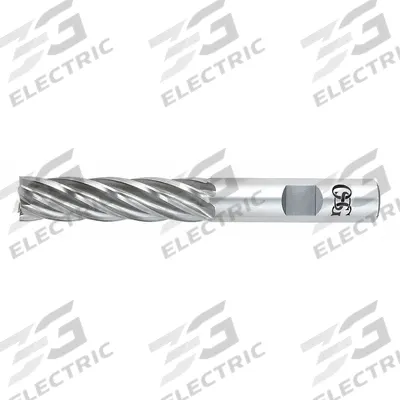 OSG Square End Mill: Cobalt, 8 Flute, 2" Mill Dia, 4" LOC, 6-1/2" OAL (MPN 5456400) - General Purpose Cobalt Square End Mills