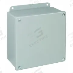 HOFFMAN Enclosure: Steel, 8 in x 8 in x 4 in, NEMA 12/13, Solid Cover, Screw On (MPN A808SC). Key specifications — Brand: HOFFMAN; Closure Method: Screws; Knockouts: Not Included.