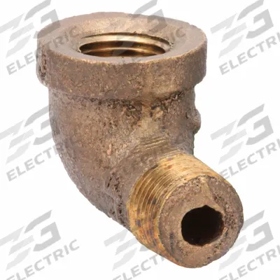 APPROVED VENDOR Metal Pipe Elbow: 90° Elbow, 1/8 in x 1/8 in, Class 125, None Brass, PTFE - Threaded Low-Pressure Pipe Fittings for Potable Water with Thread Sealant
