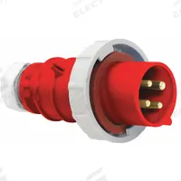 BRYANT Pin and Sleeve Plug: Red, 480V AC, Three Phase, 20 A, 3 Pole, 4 Wire, IEC Grounding (MPN BRY420P7W). Key specifications — Brand: BRYANT.