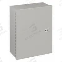 WIEGMANN Enclosure: Steel, 12 in x 10 in x 4 in, NEMA 1, Solid Cover, Hinged, Painted (MPN N1C101204). Key specifications — Brand: WIEGMANN; Closure Method: 1/4-Turn Latch; Knockouts: Not Included.