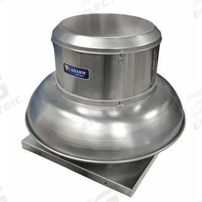 CANARM Centrifugal Downblast Roof Exhaust Fan: Belt Drive, Includes Drive Pack - Clean Air Belt-Drive Fans with Drive