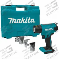 MAKITA Heat Gun,Cordless,LithiumIon,18V: 18V DC, Brushless Motor, Trigger Lock, 1,022°F, Tool Only (MPN XGH01ZK). Key specifications — attr1256805: Fixed; attr1256808: Yes; attr1256807: No; attr1316802: Tool Only.