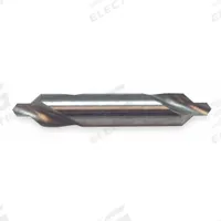 KEO Center Drill: Plain Type, 60°, 8 mm Overall Lg, Carbide (MPN 906-000-358). Key specifications — Brand: KEO; End Type: Double End.